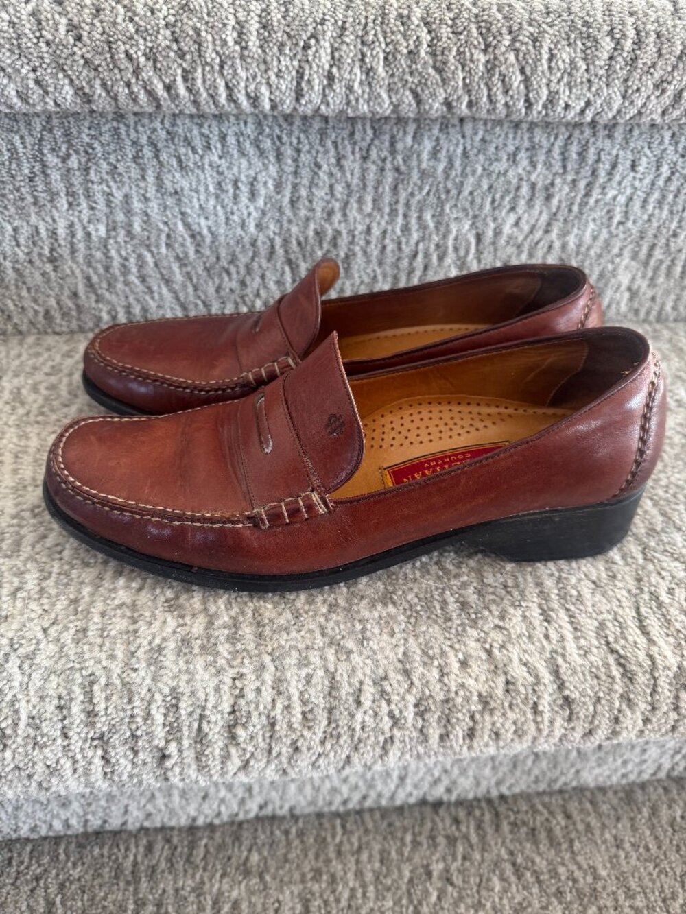 Cole Haan Country Leather Penny Loafers Oxblood Brown Size 9.5 AA